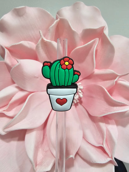 Cactus love Straw/pencil or pen charms