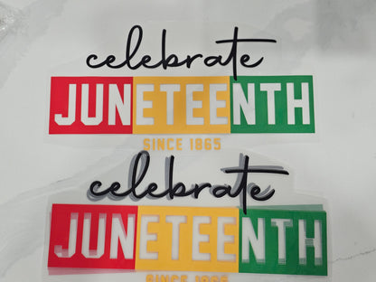 June Teenth Celebrate- DTF Transfer