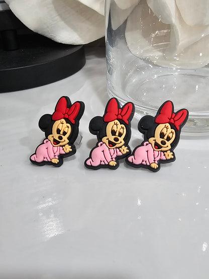 Baby Minnie Straw/pencil or pen charms