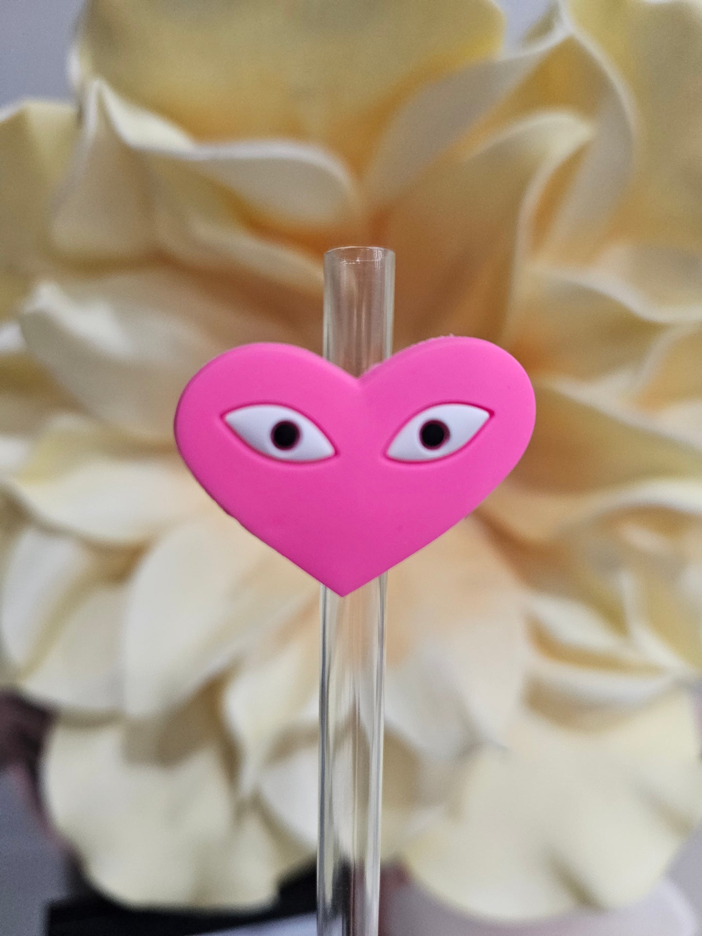 Heart eye Straw/pencil or pen charms