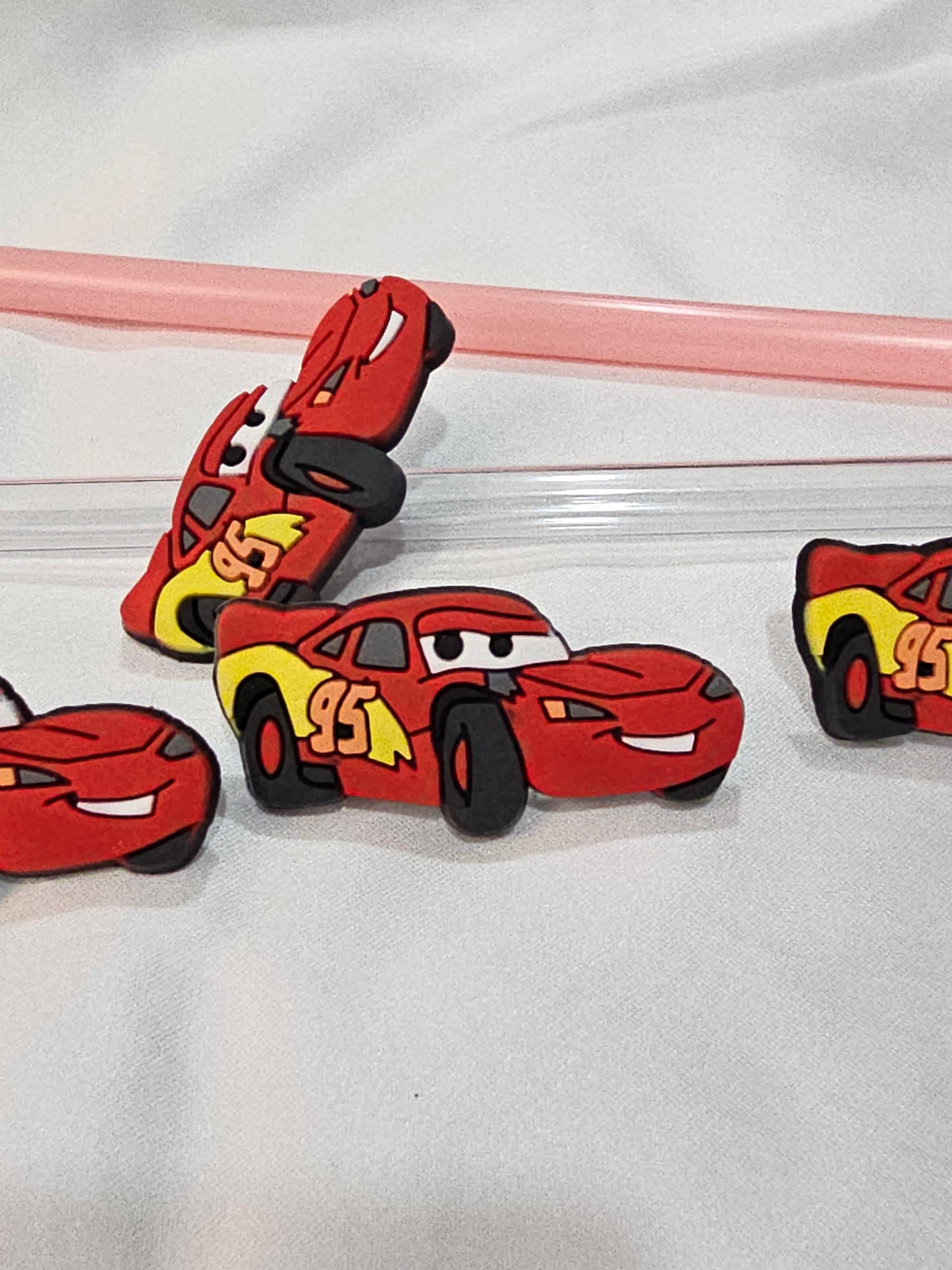 Cars Mcqueen Straw/pencil or pen charms