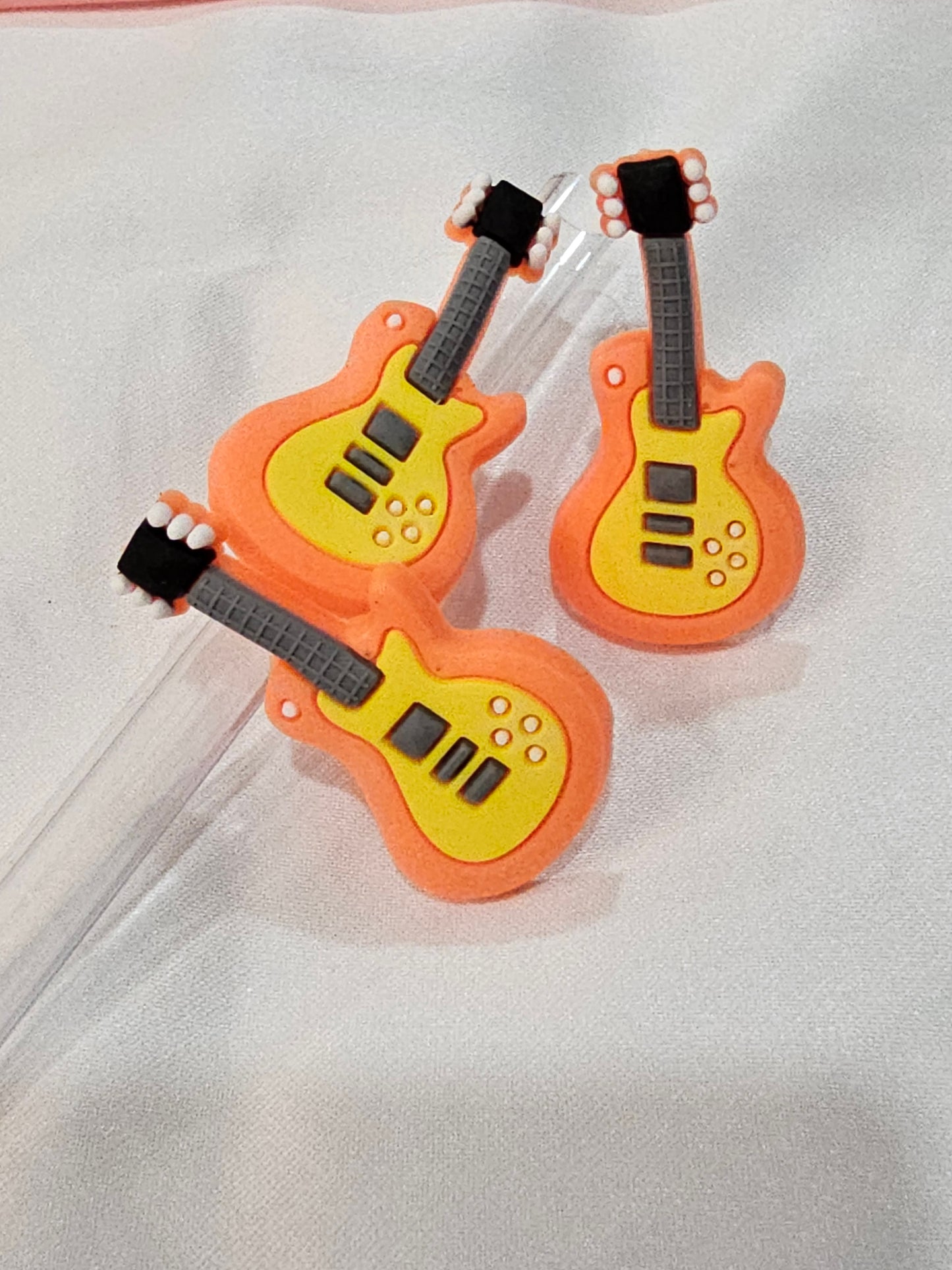 Guitar Straw/pencil or pen charms