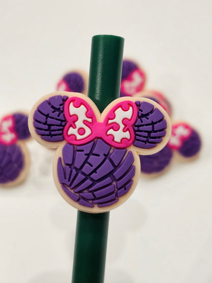 Mickey purple Cafecito Straw/pencil or pen charms