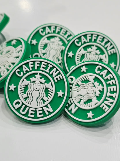 Caffeine Queen Straw/pencil or pen charms