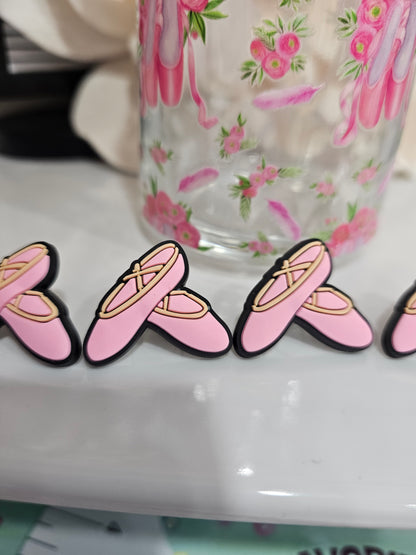 Ballet Shoes Straw/pencil or pen charms