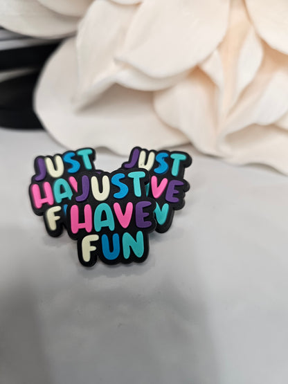 Just Have fun Straw/pencil or pen charms