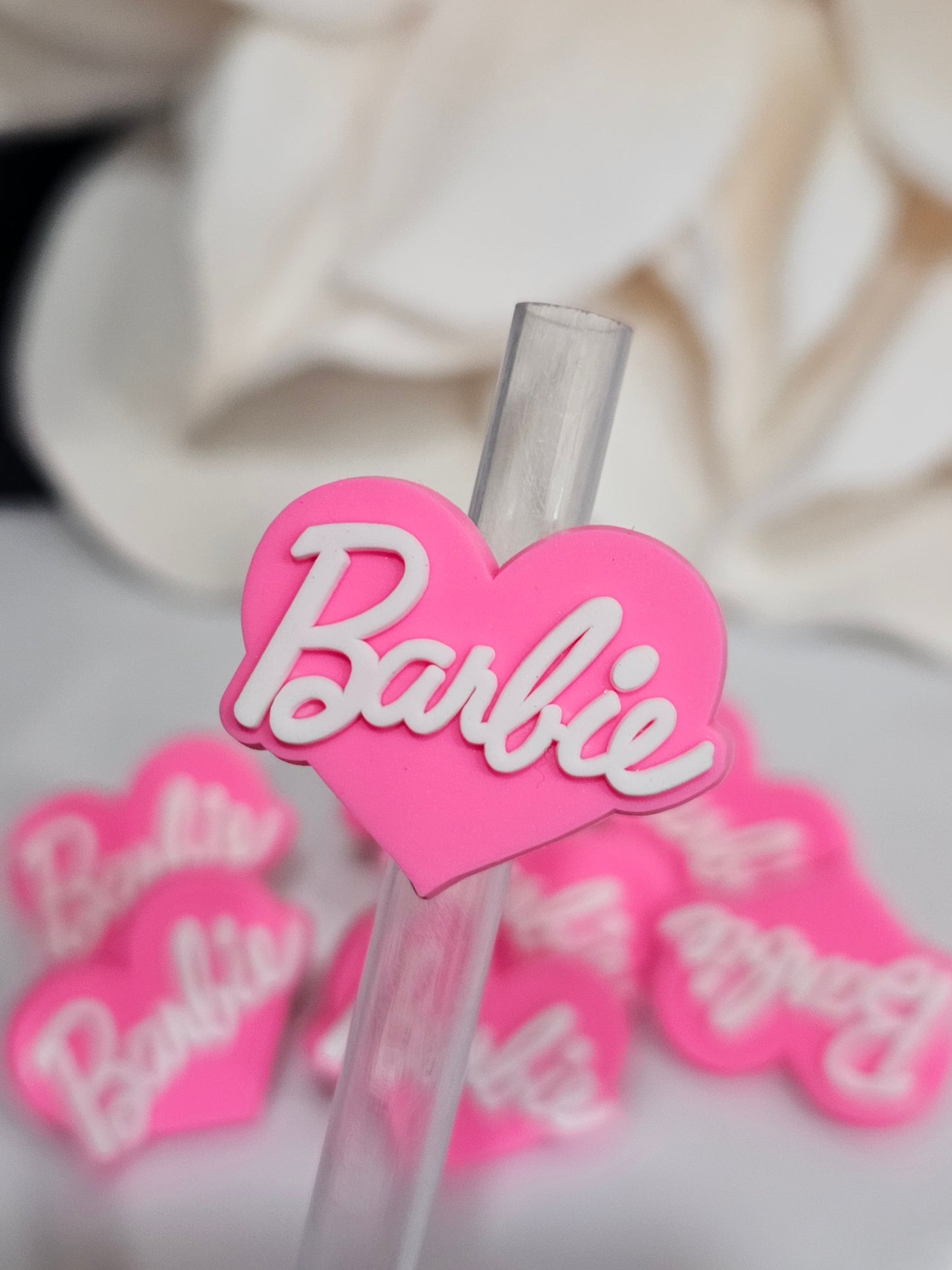 Barbie Straw/pencil or pen charms