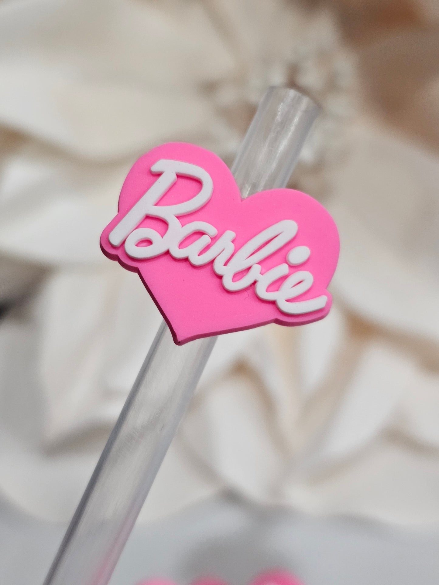 Barbie Straw/pencil or pen charms