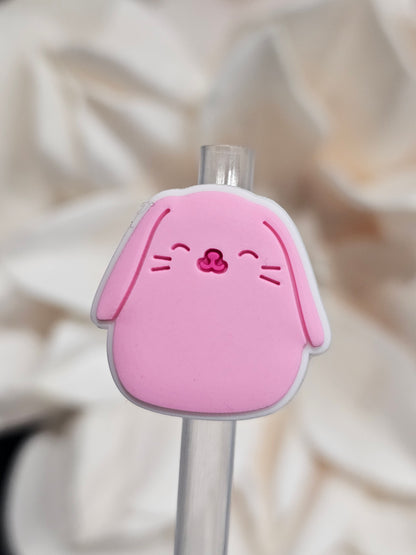 Pink squishmallows Straw/pencil or pen charms