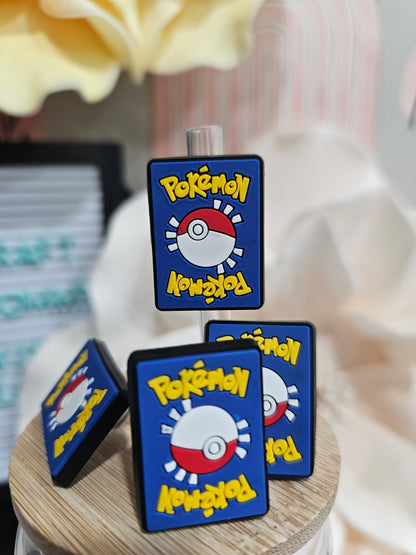 Pokemon Card Straw/pencil or pen charms