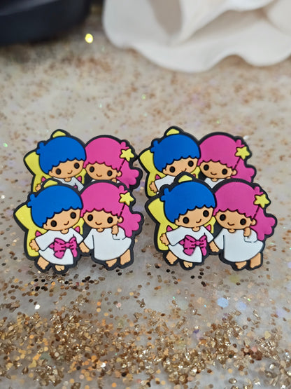 Little twin star Straw/pencil or pen charms