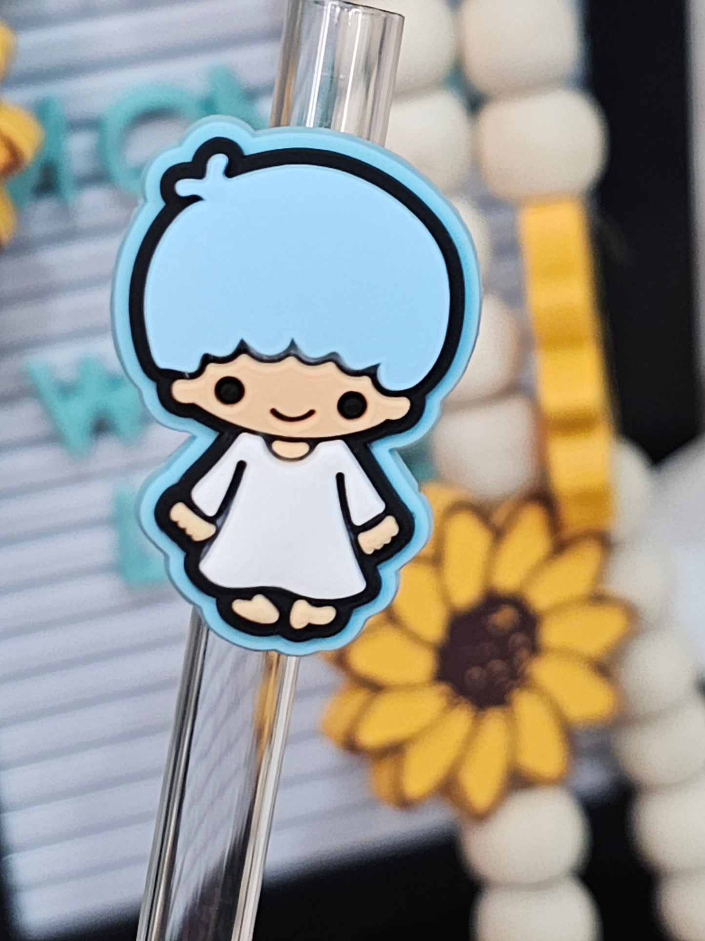 Little Twin Star Boy Straw/pencil or pen charms