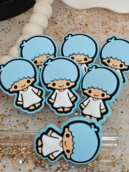 Little Twin Star Boy Straw/pencil or pen charms