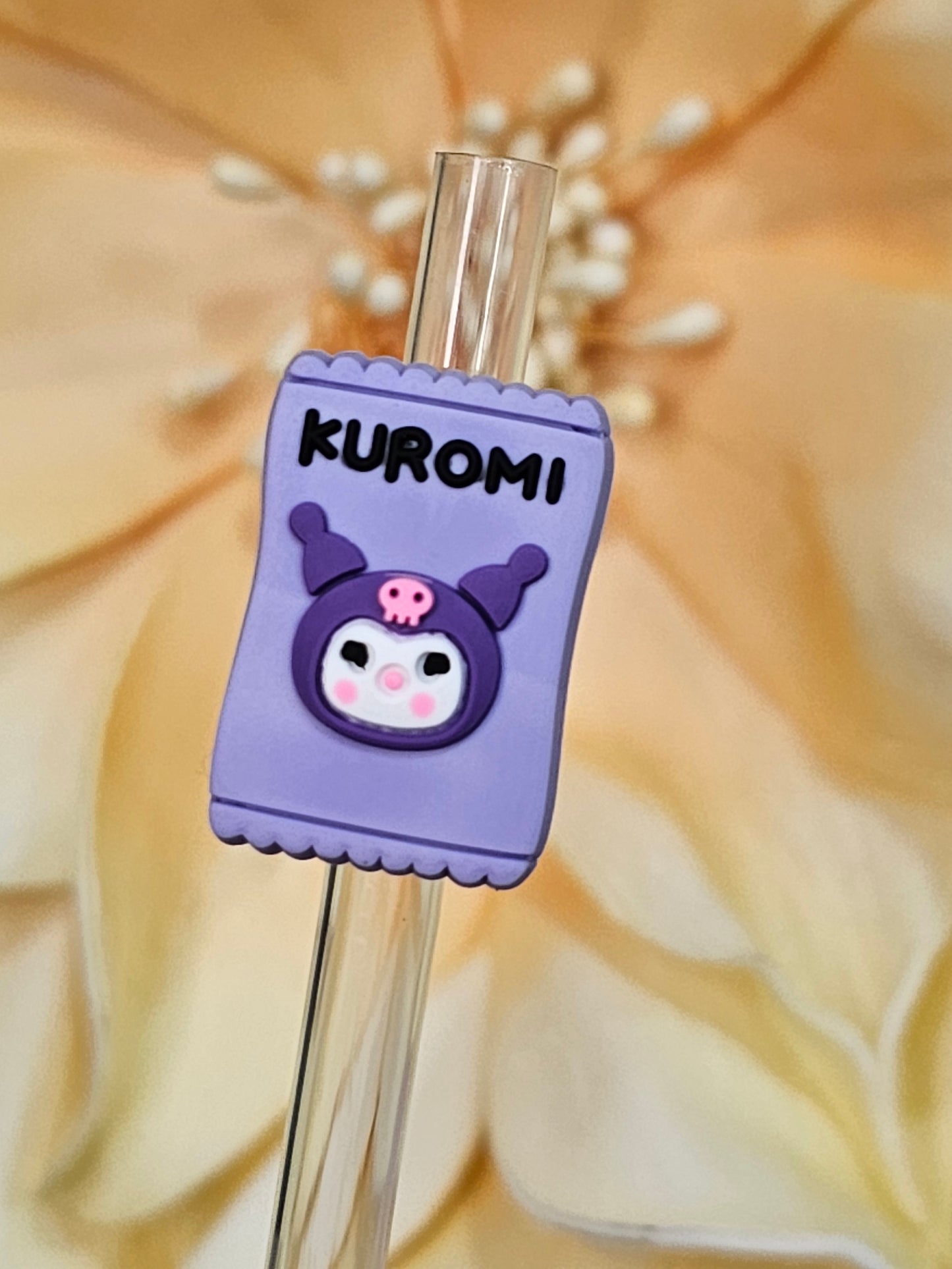 Kuromi Candy- Straw/pencil or pen charms