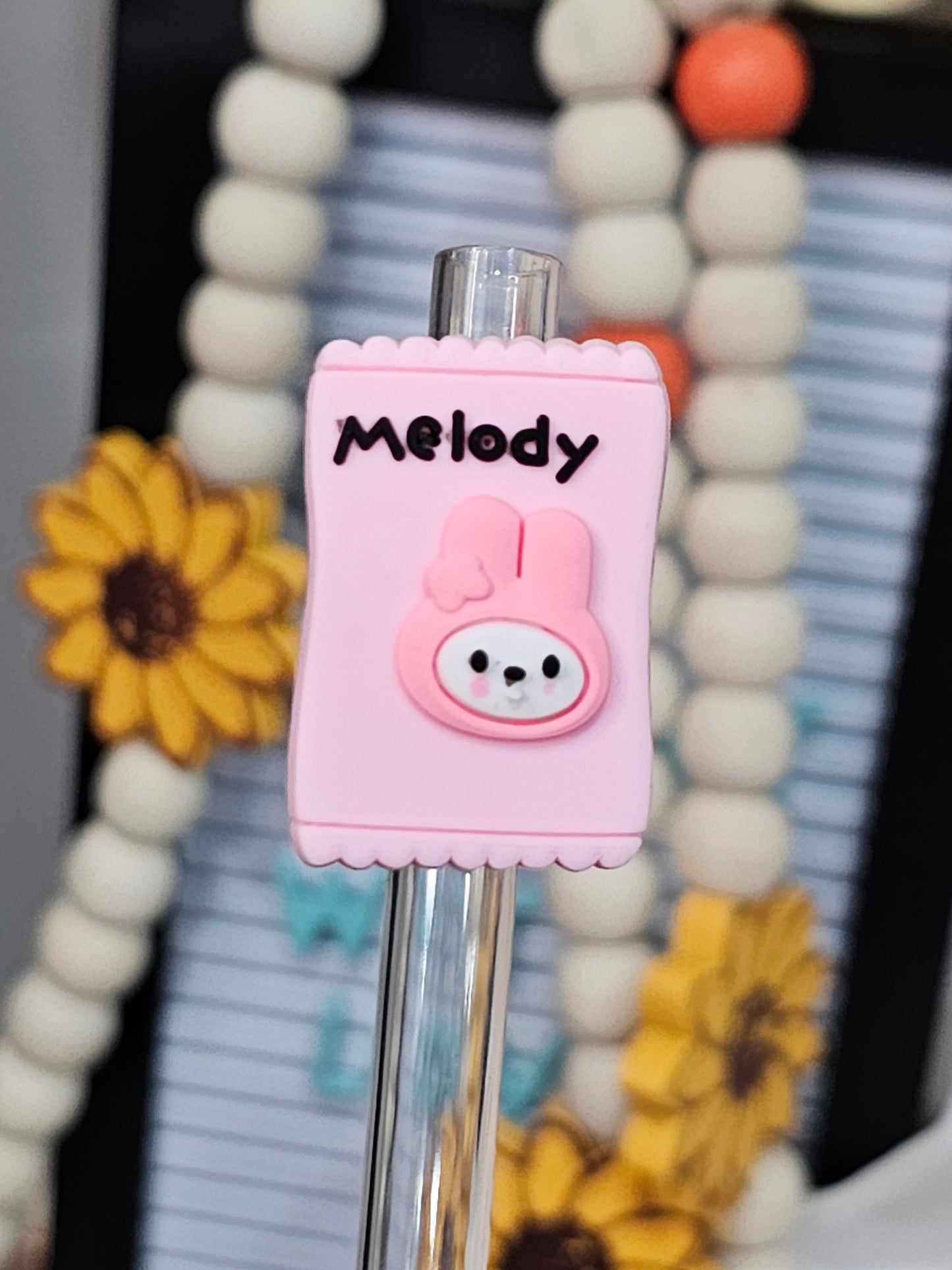 Melody Candy- Straw/pencil or pen charms