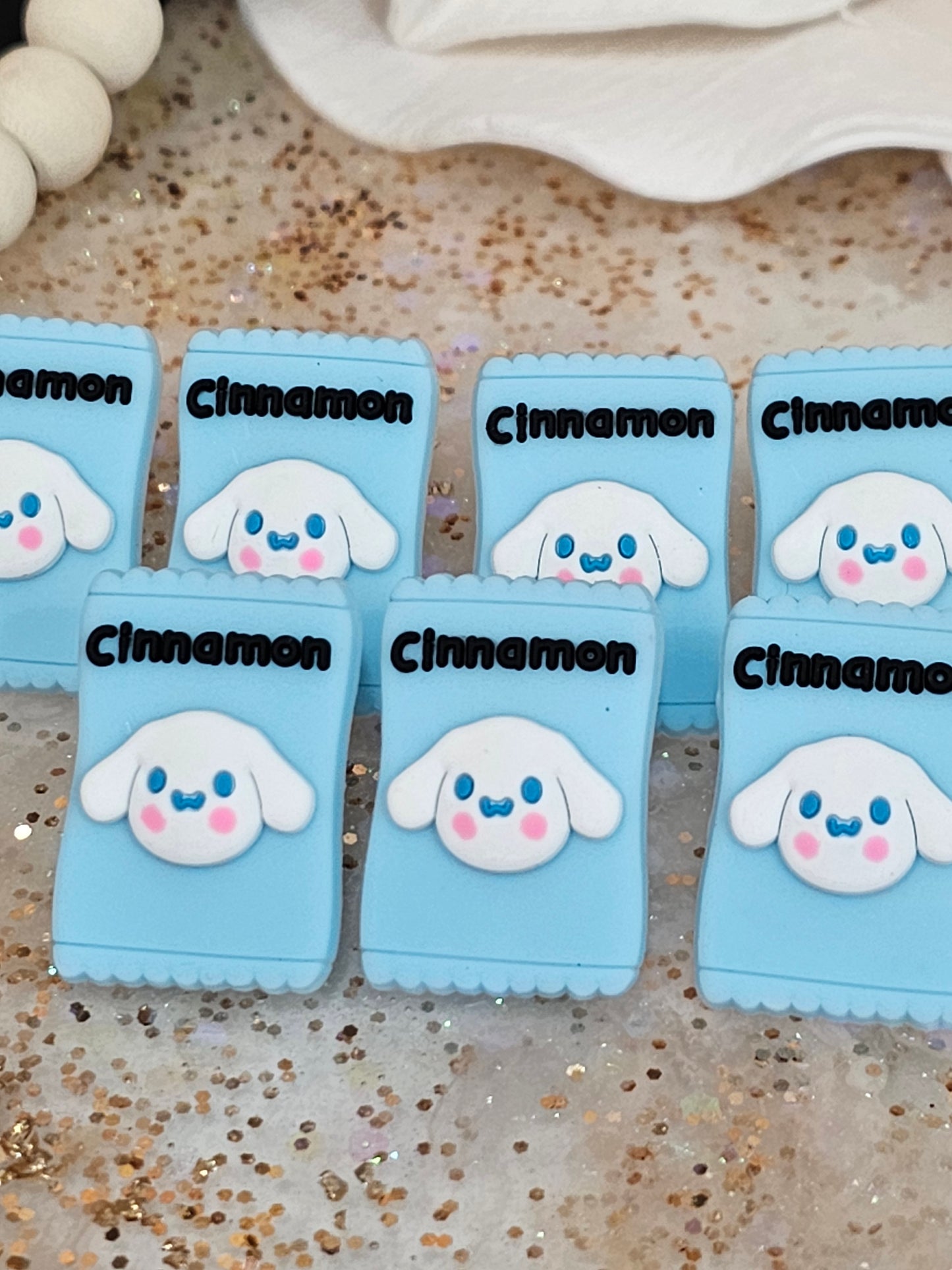 Cinnamonroll Candy- Straw/pencil or pen charms