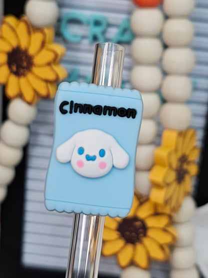 Cinnamonroll Candy- Straw/pencil or pen charms