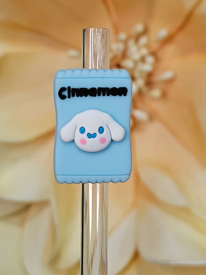 Cinnamonroll Candy- Straw/pencil or pen charms