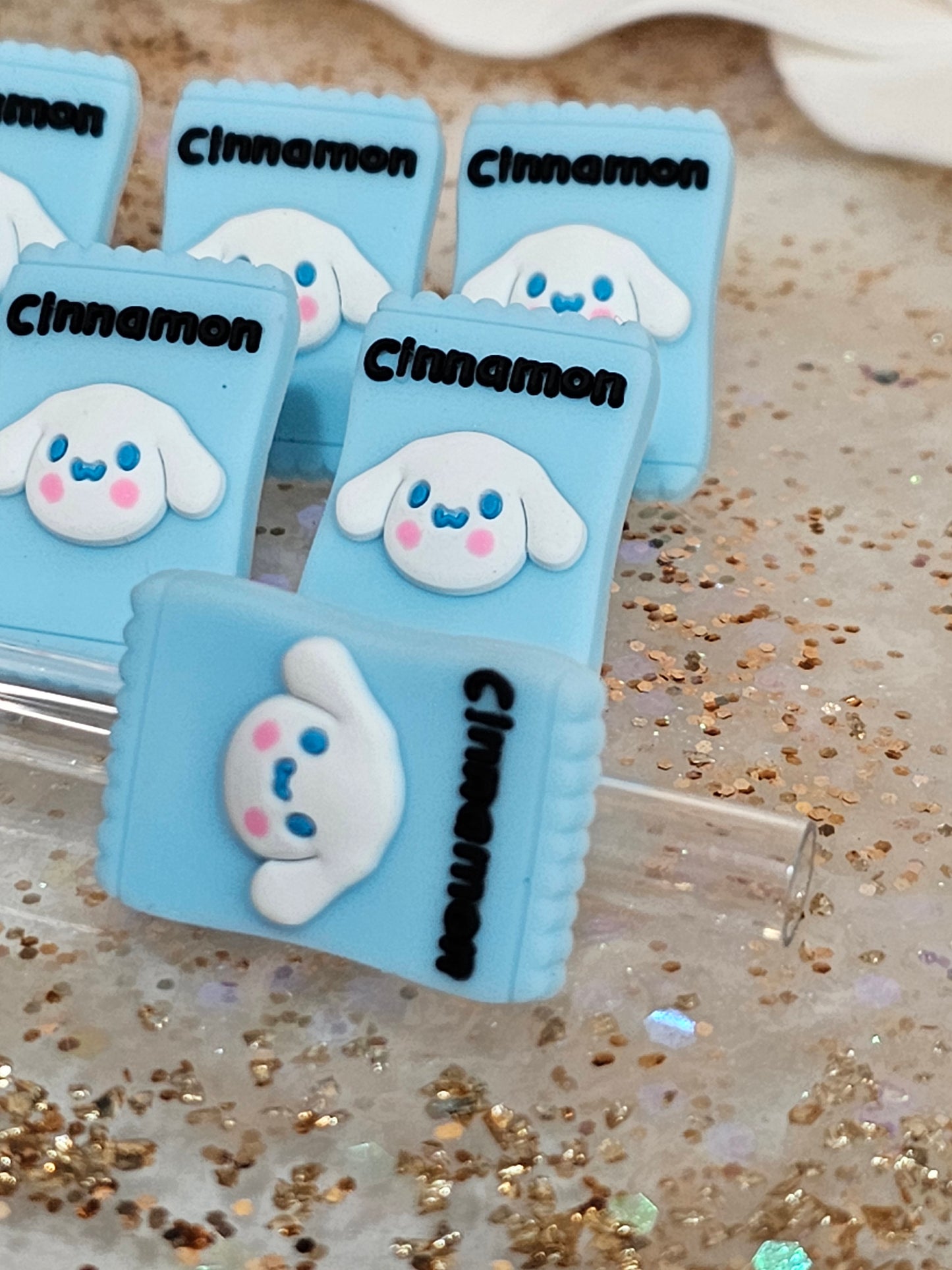 Cinnamonroll Candy- Straw/pencil or pen charms