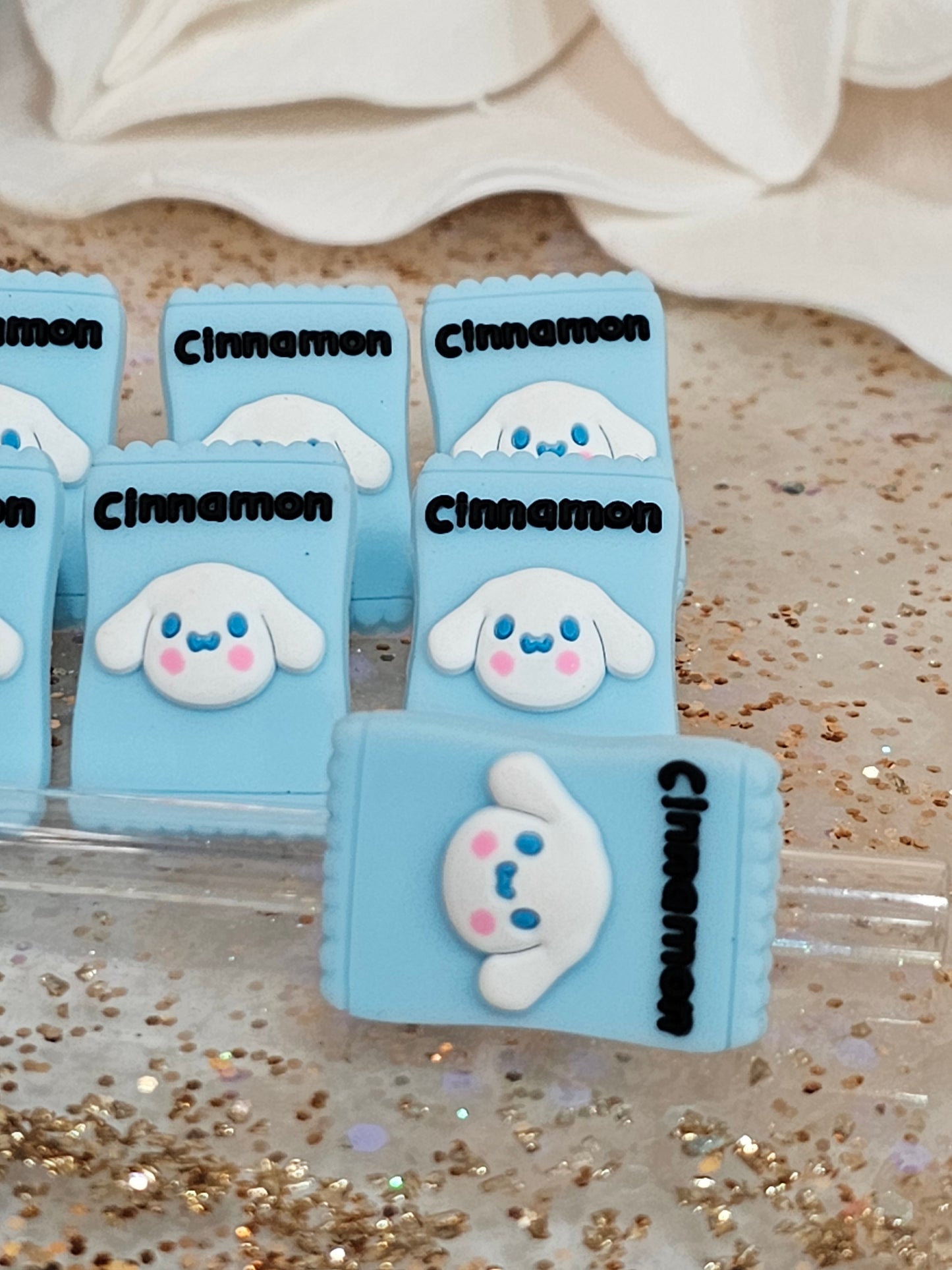 Cinnamonroll Candy- Straw/pencil or pen charms