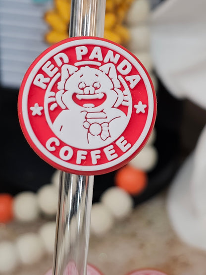 Red Panda Coffee Straw/pencil or pen charms