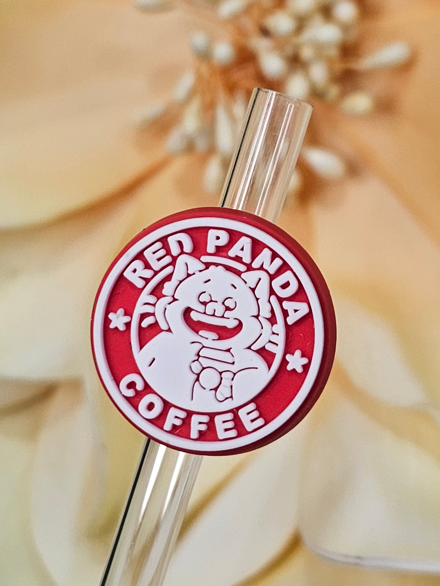 Red Panda Coffee Straw/pencil or pen charms