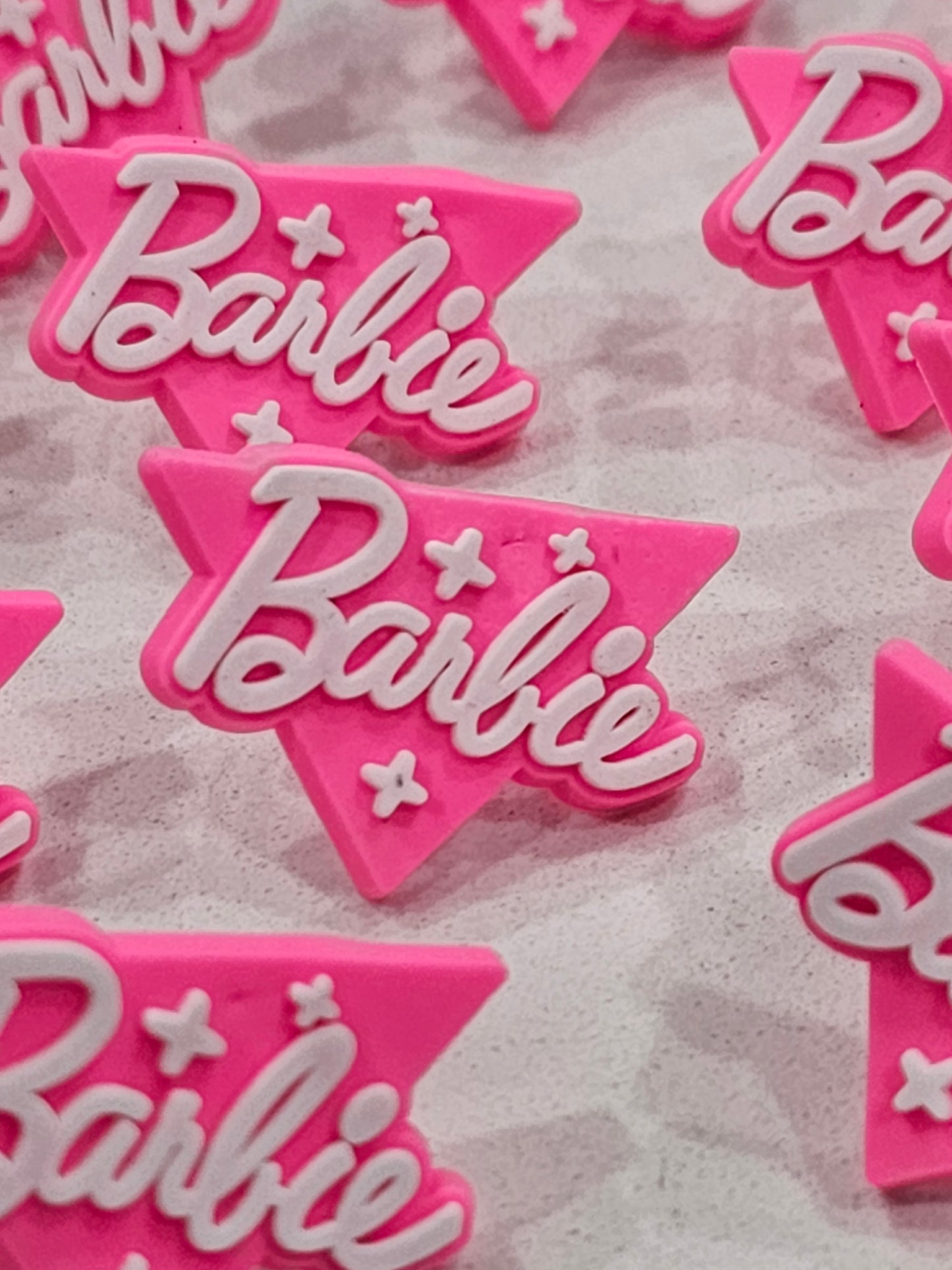 Barbie triangle Straw/pencil or pen charms