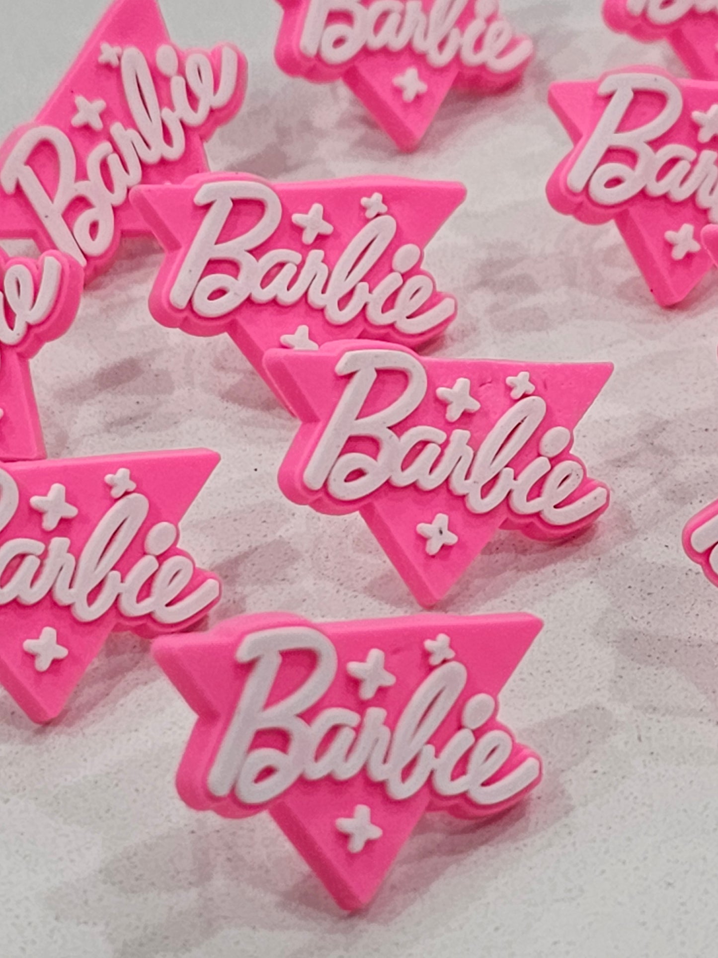 Barbie triangle Straw/pencil or pen charms