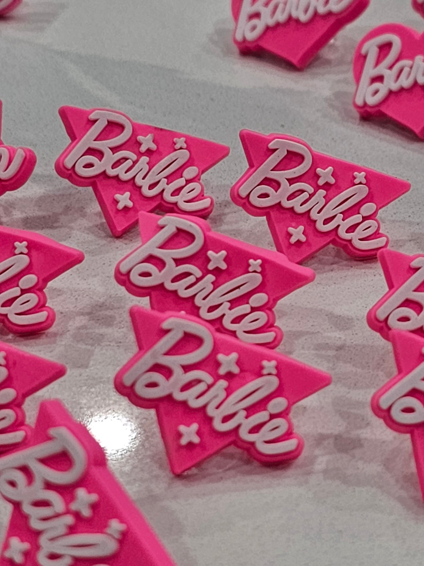 Barbie triangle Straw/pencil or pen charms