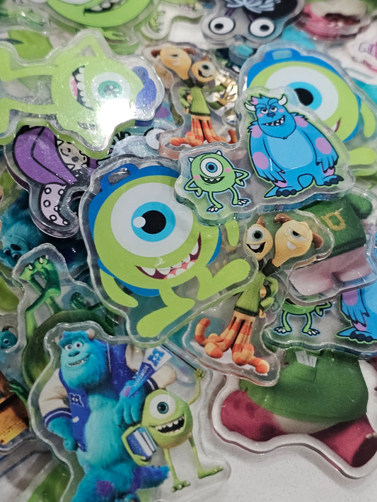 Monster Inc- 4cm Acrylic mix