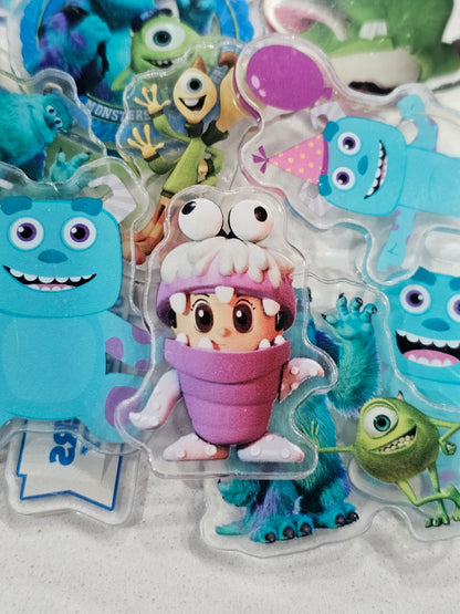 Monster Inc- 4cm Acrylic mix