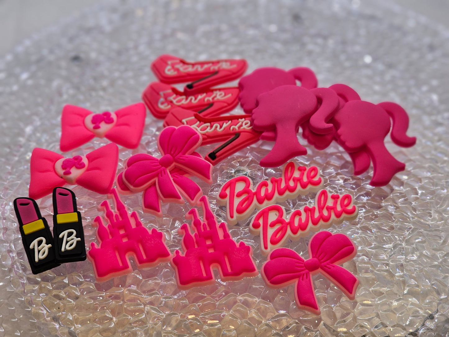 Barbie mix soft charms set of 18pcs