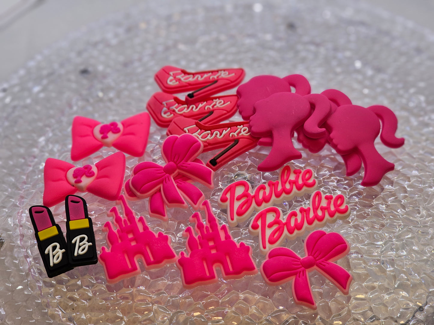 Barbie mix soft charms set of 18pcs