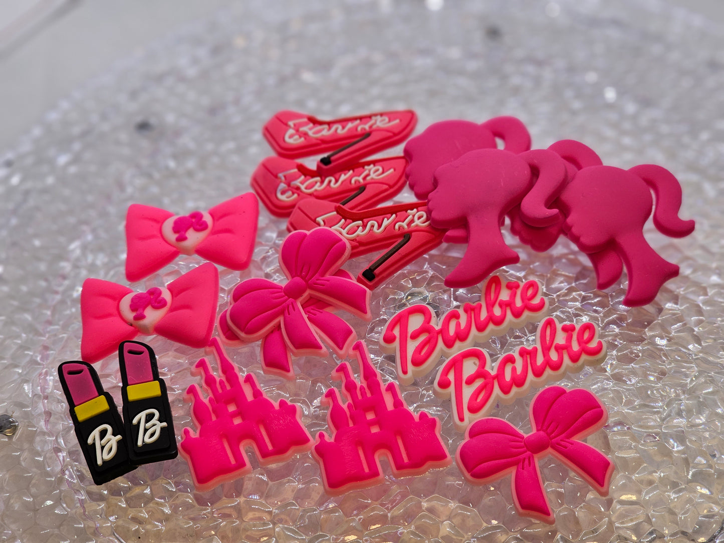 Barbie mix soft charms set of 18pcs