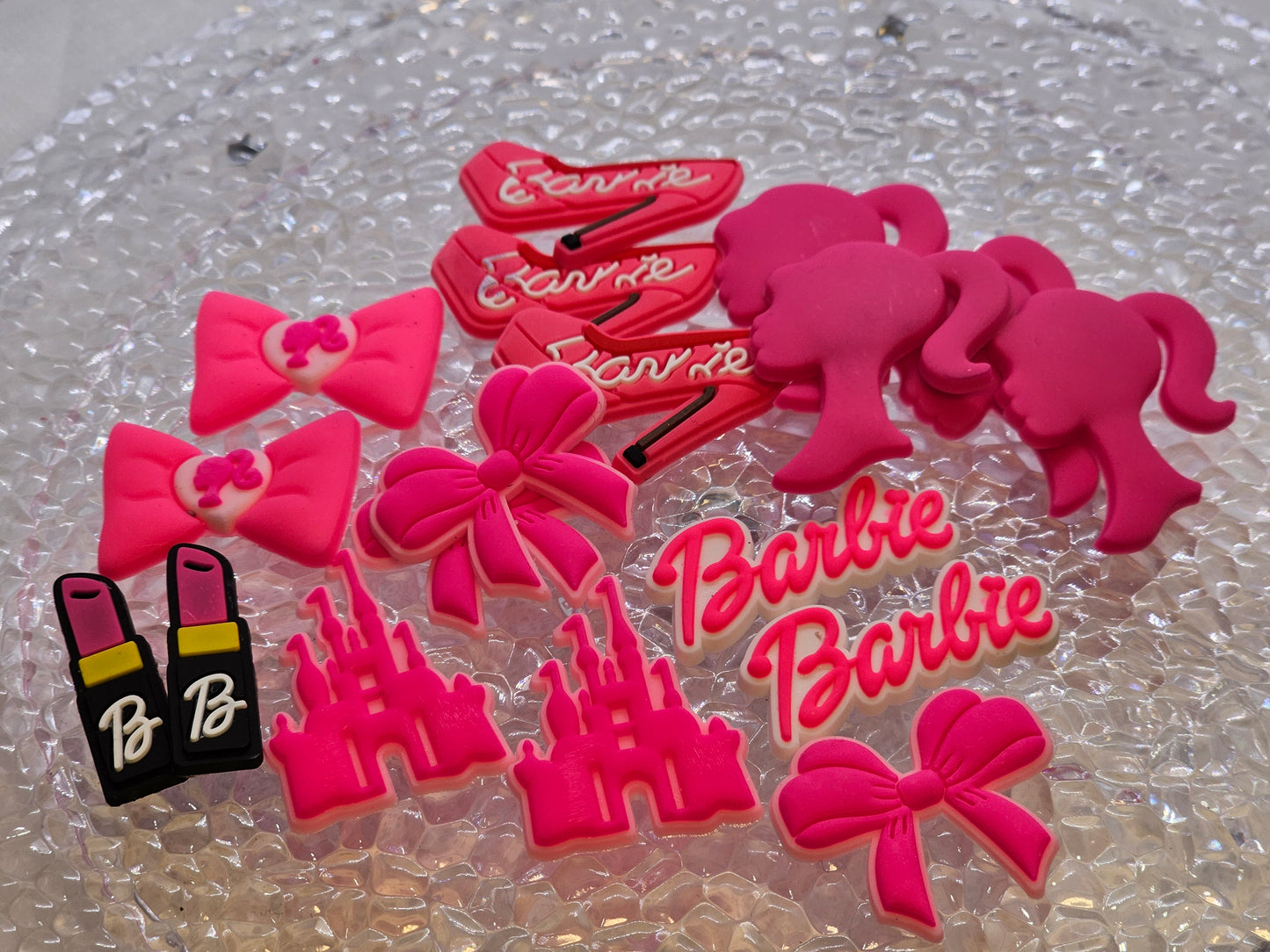 Barbie mix soft charms set of 18pcs