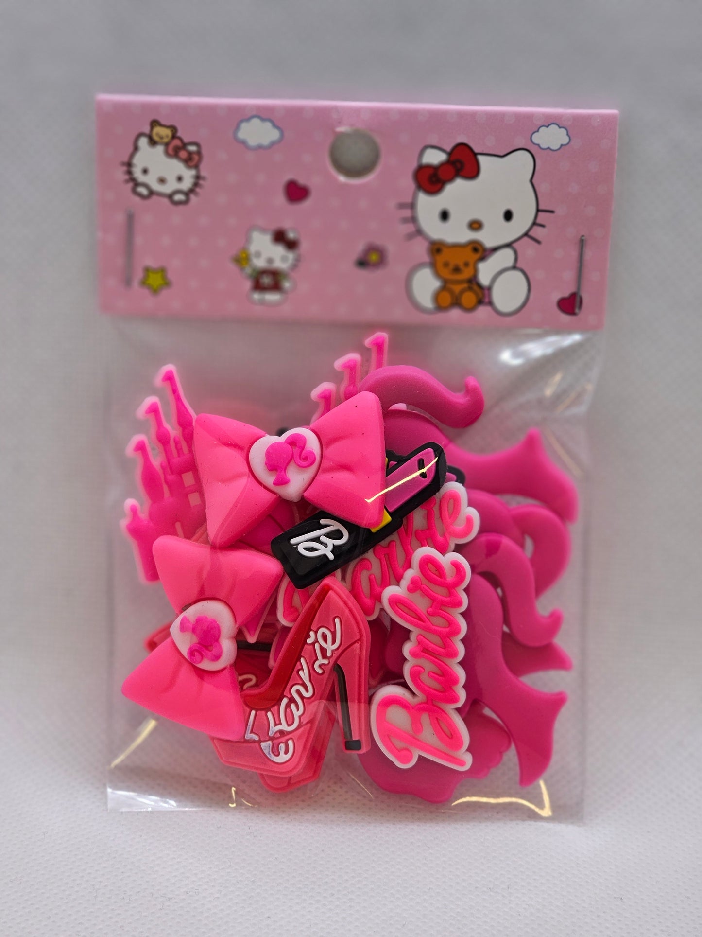 Barbie mix soft charms set of 18pcs