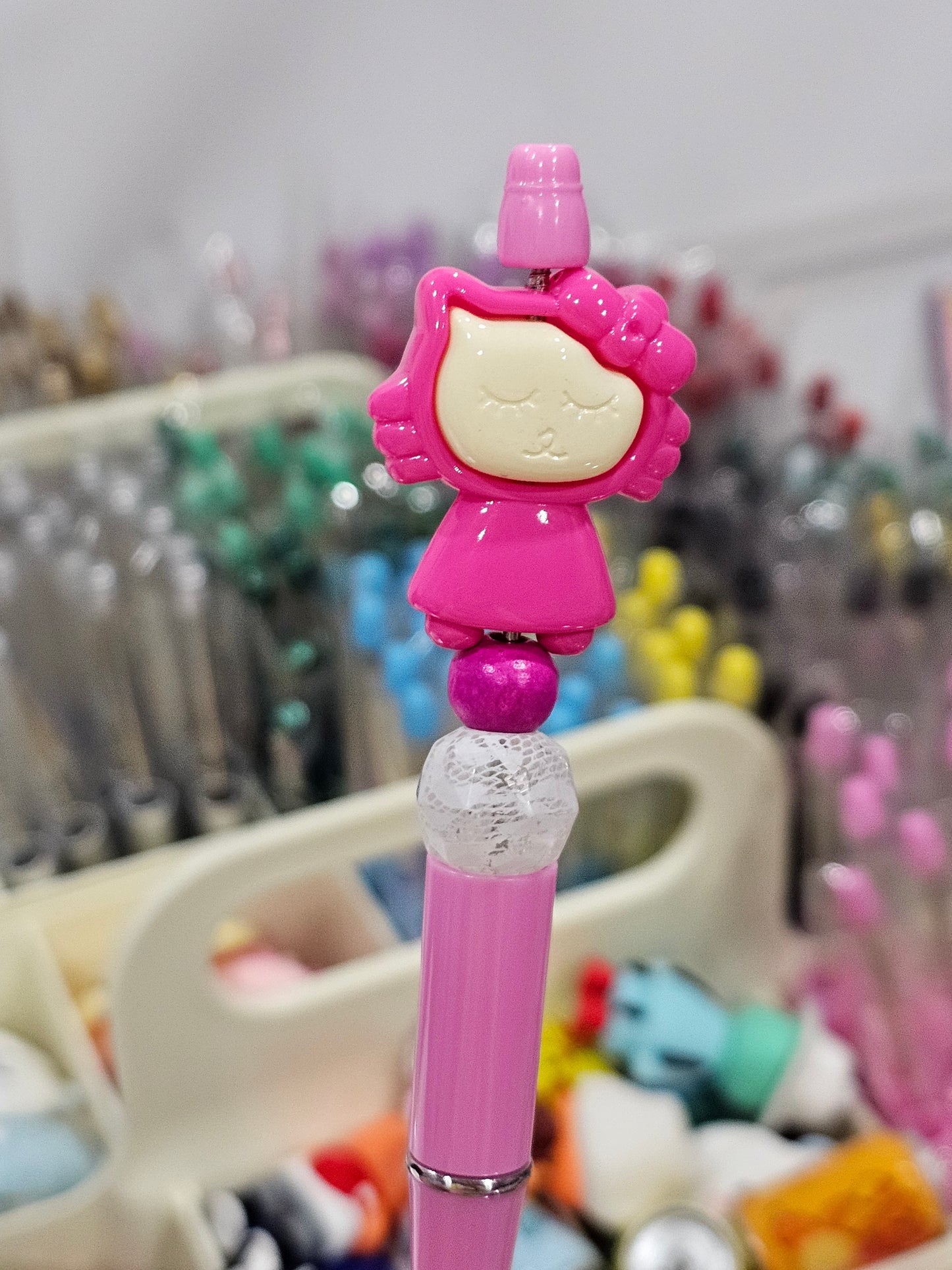 HK pink Beadable pen