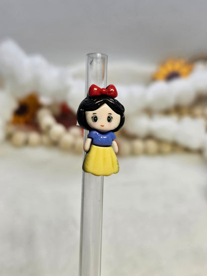 Resin charm Snow White Straw/pencil or pen charms