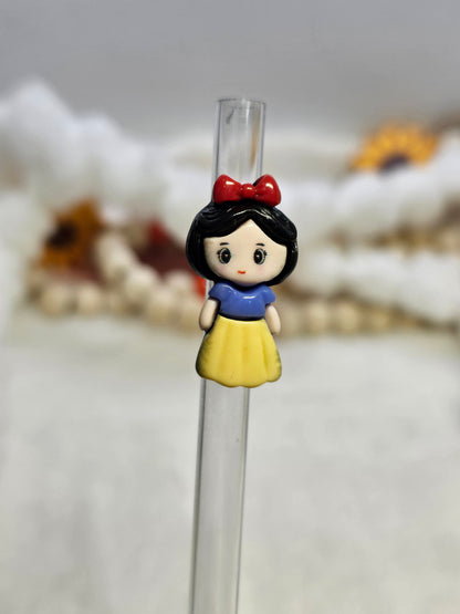 Resin charm Snow White Straw/pencil or pen charms