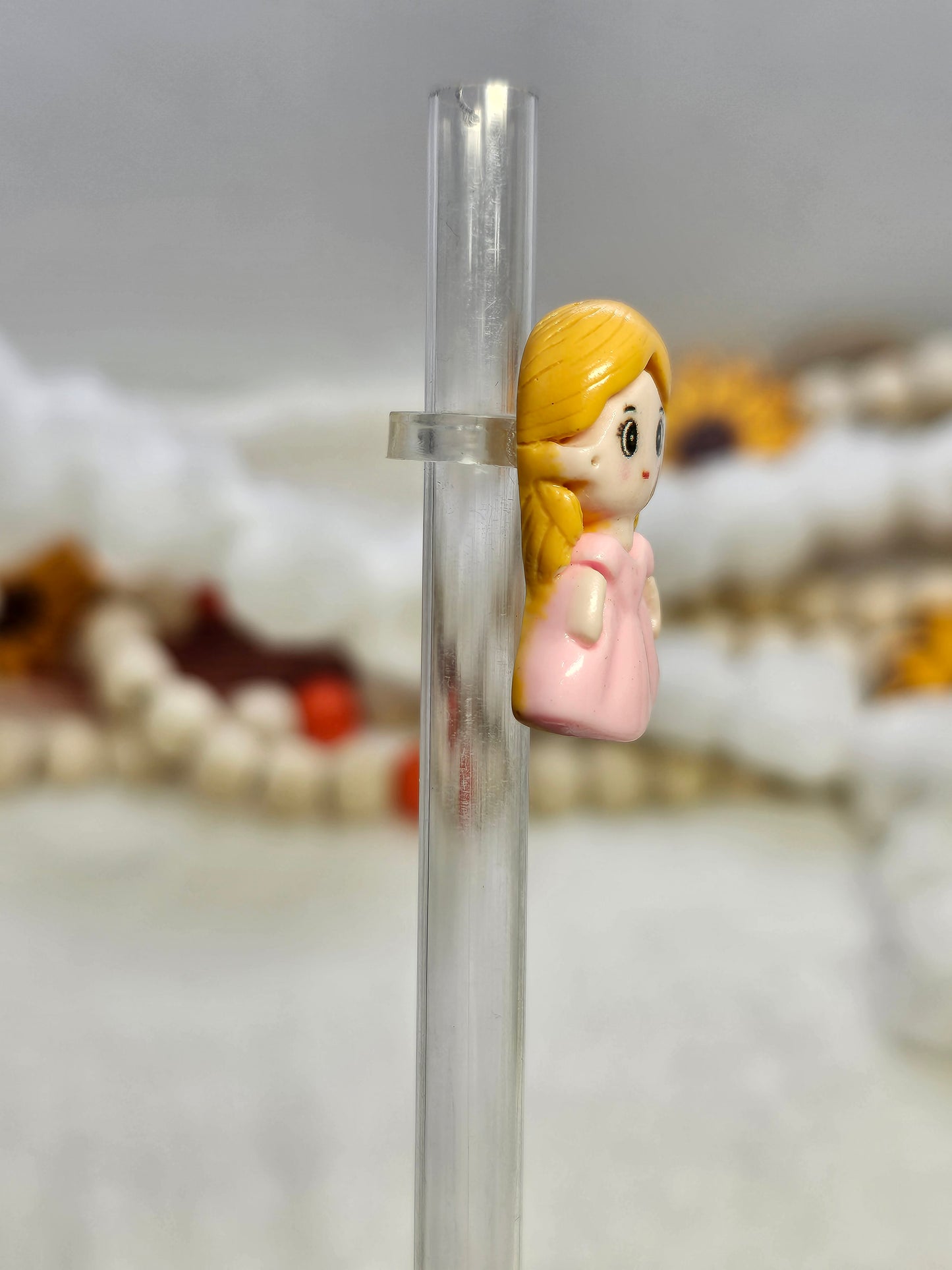 Resin charm Princess Aurora  Straw/pencil or pen charms