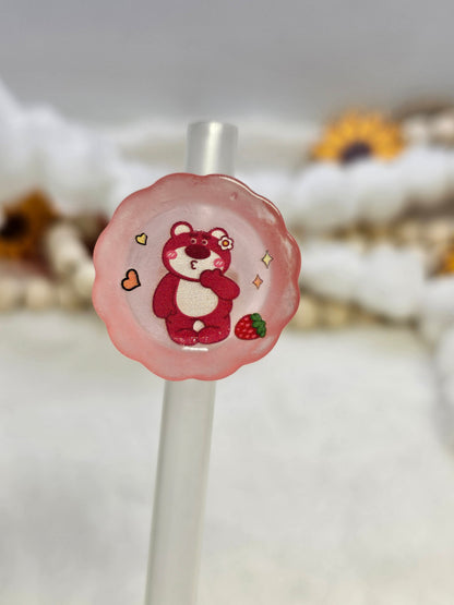 Bear  Straw/pencil or pen charms