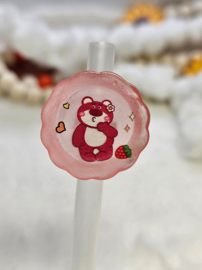 Bear  Straw/pencil or pen charms