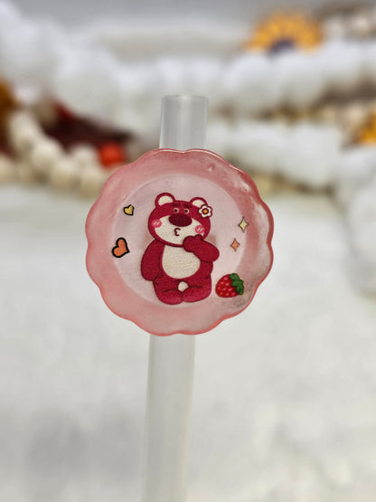 Bear  Straw/pencil or pen charms