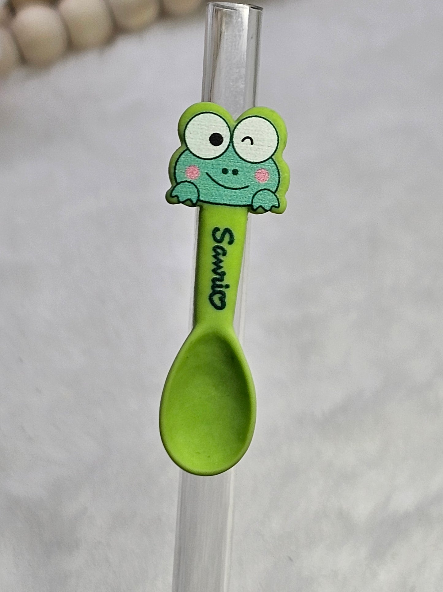 Resin charm keroppi Straw/pencil or pen charms