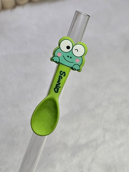 Resin charm keroppi Straw/pencil or pen charms