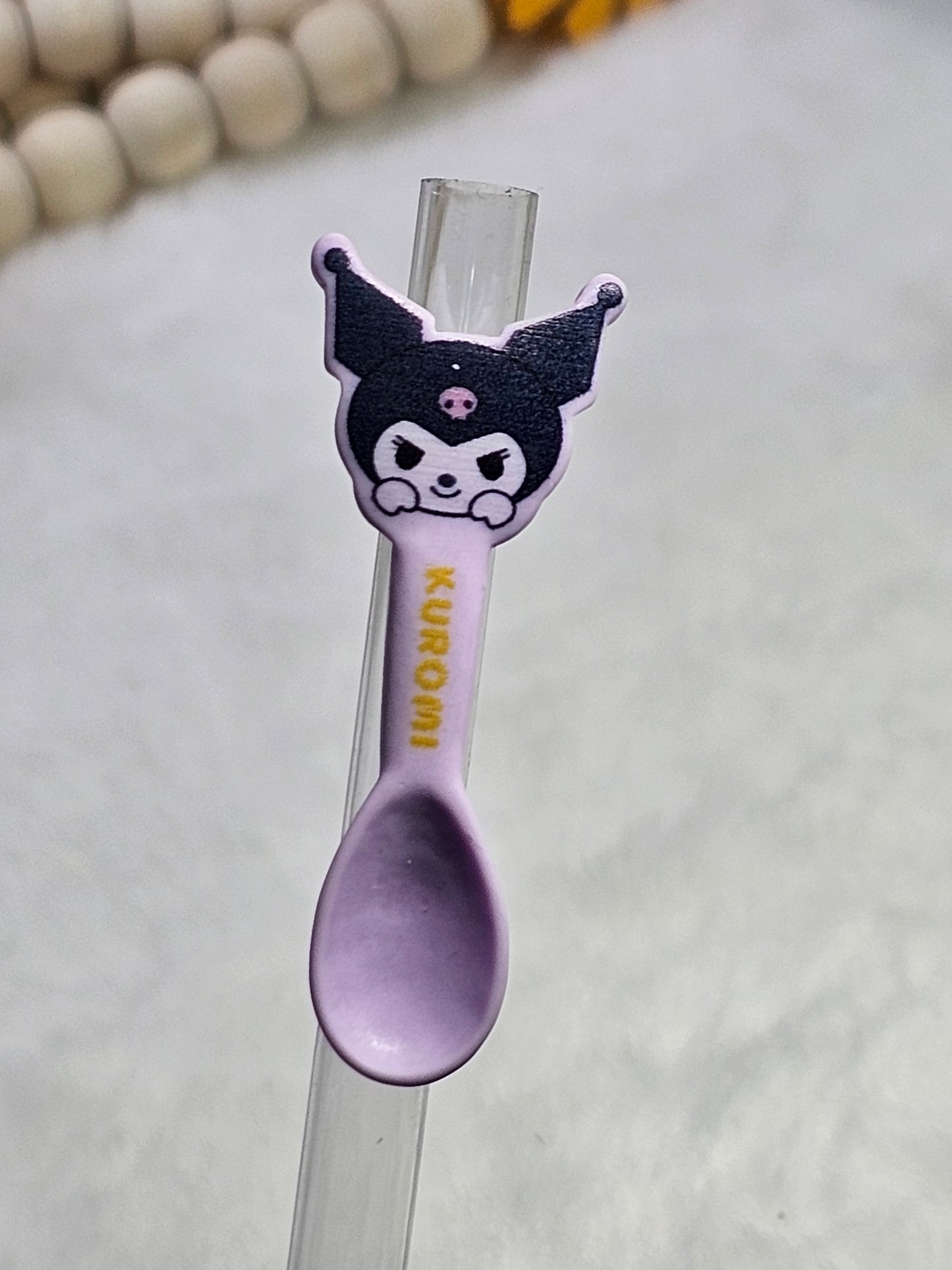 Resin charm kuromi Straw/pencil or pen charms