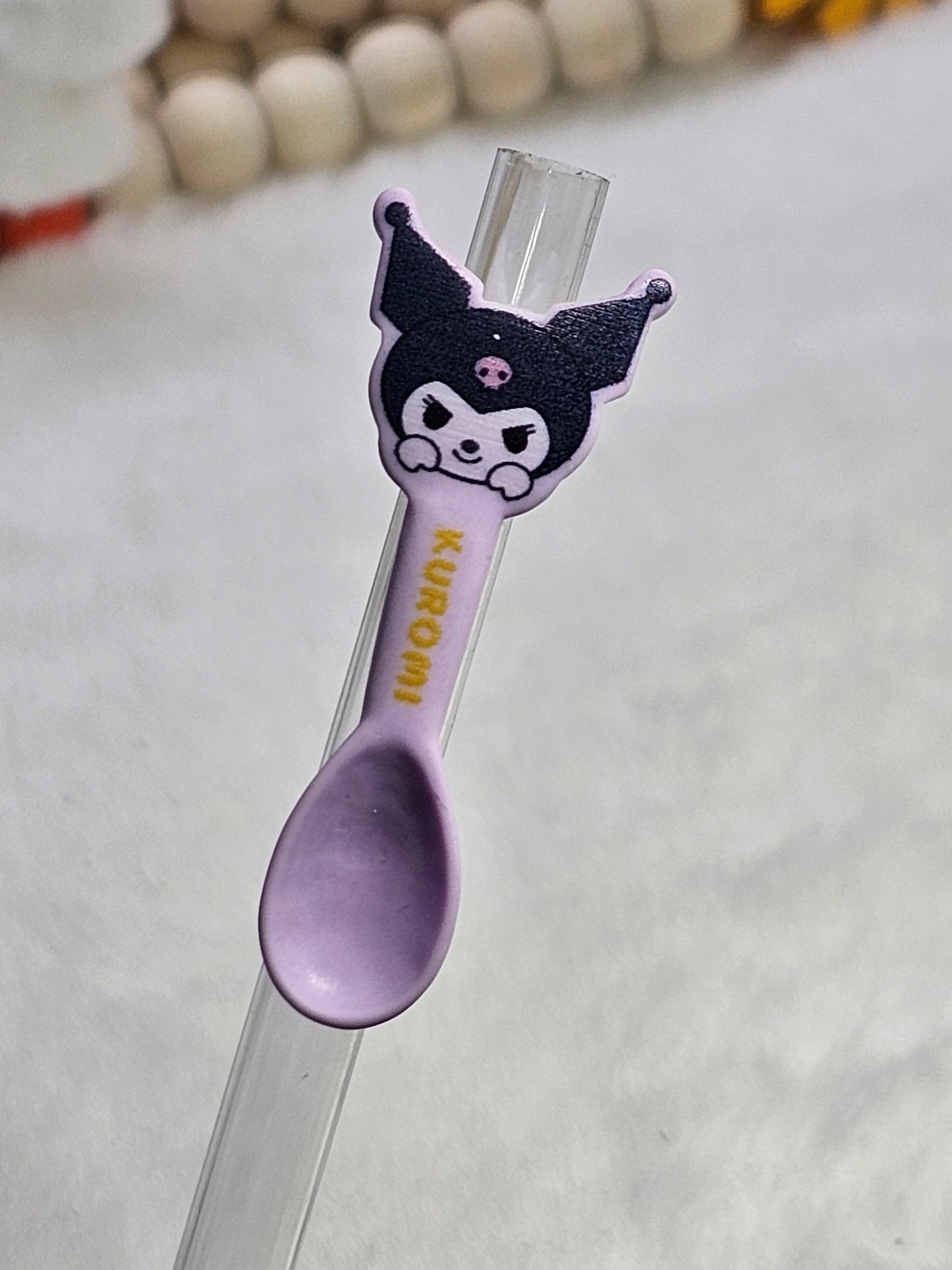 Resin charm kuromi Straw/pencil or pen charms