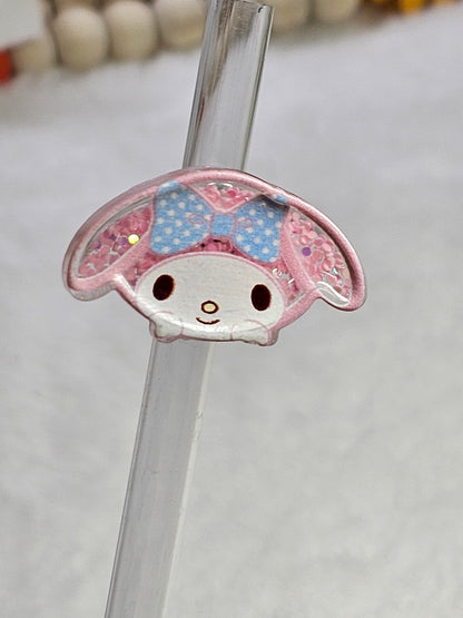 Resin charm my melody Straw/pencil or pen charms