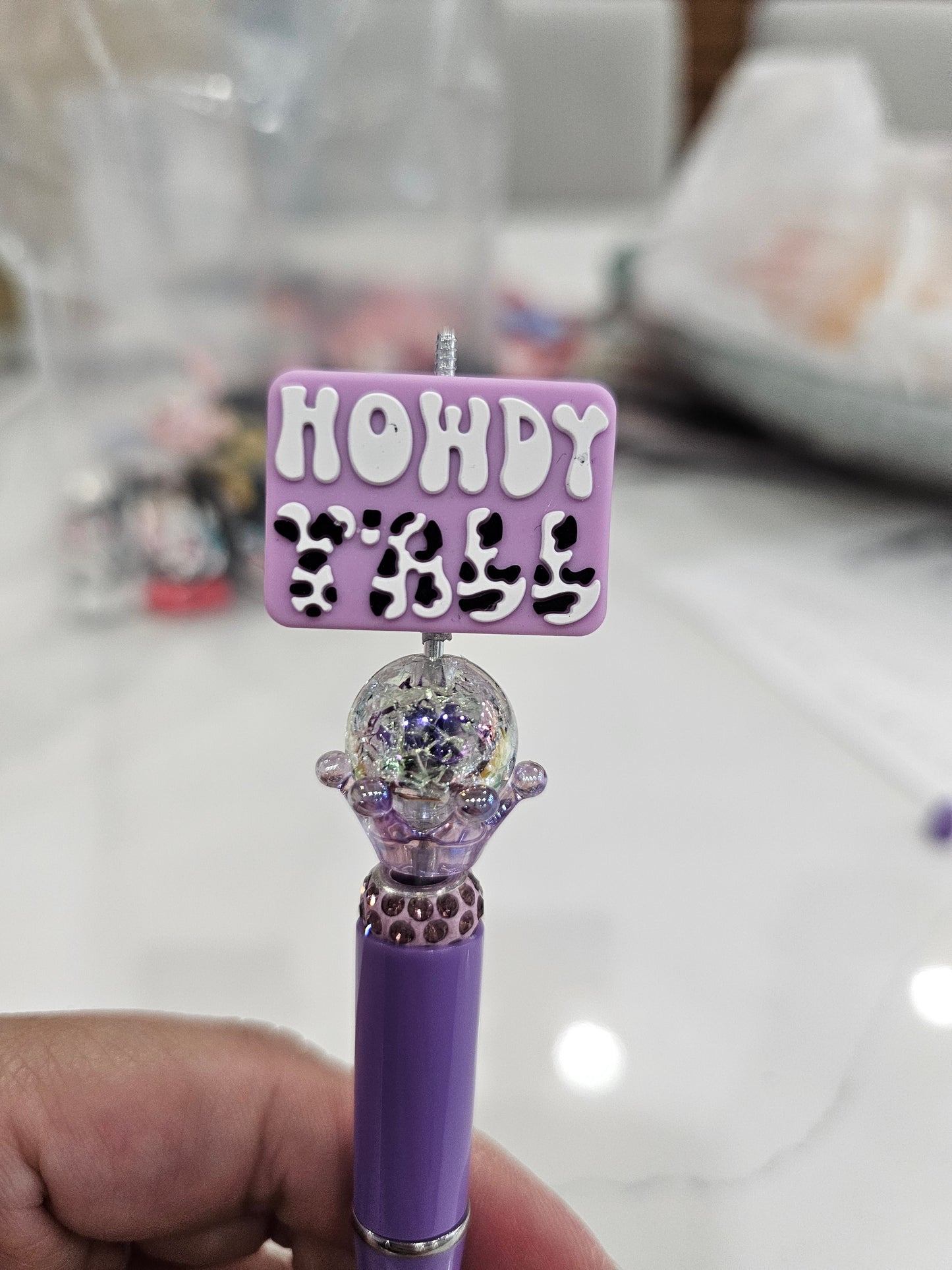 Howdy yall -Beadable pen