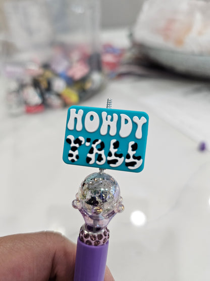 Howdy yall -Beadable pen